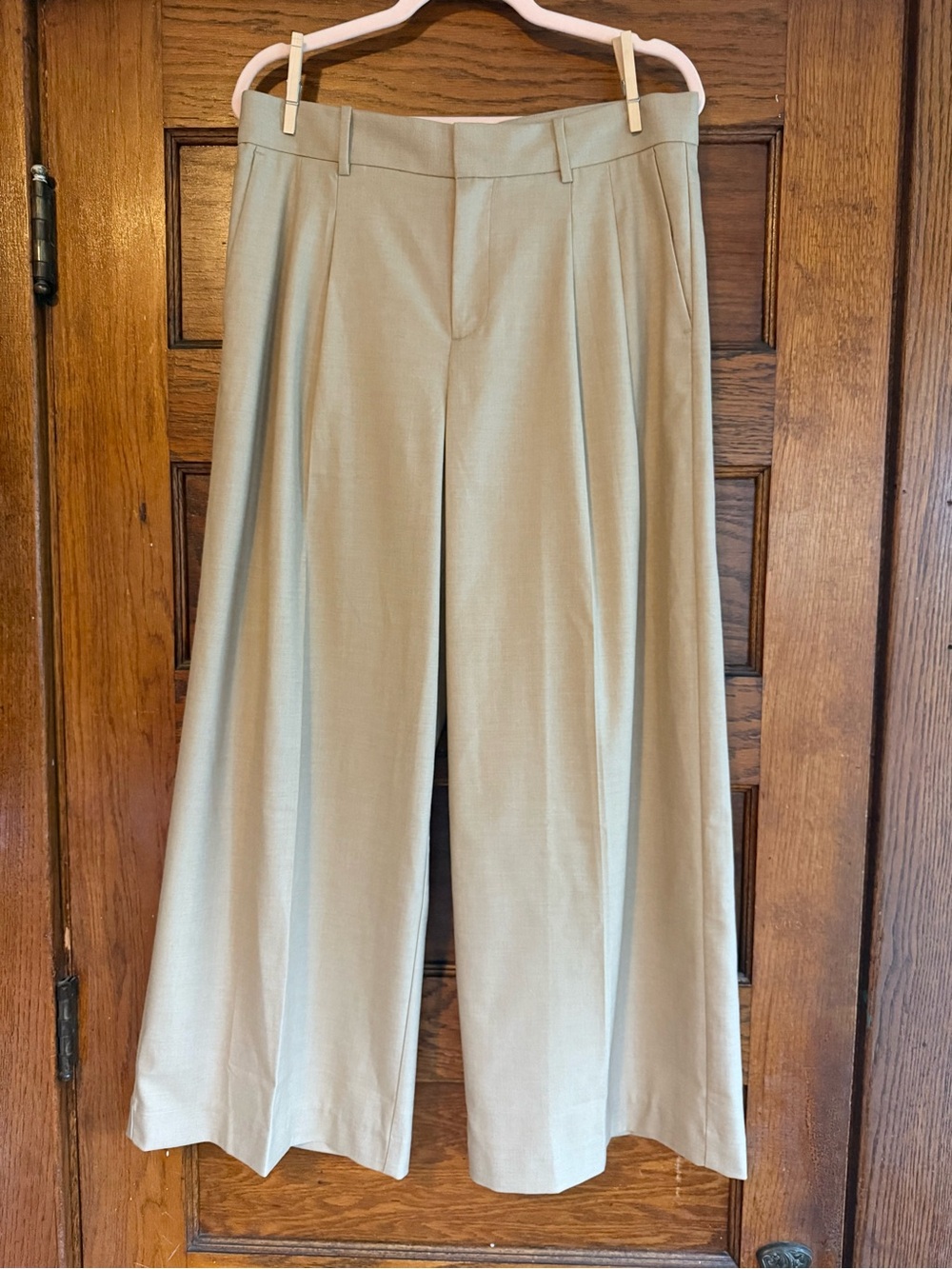 NWT MADEWELL Harlow Petite Superwide Leg in Brushed Twill Tan Beige High Rise 6P